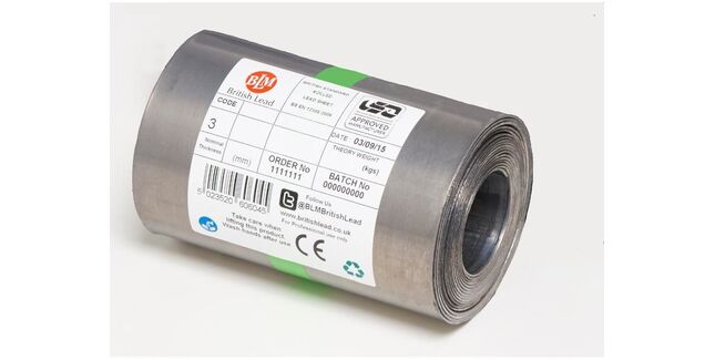 BLM Code 3 Roofing Lead Flashing Roll - 6m