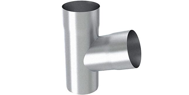 Alumasc Infinity Steel 72° Degree Round Downpipe Branch - 80mm Diameter