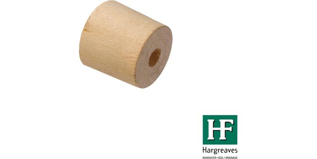 Hargreaves Premier Cast Iron Downpipe Wooden Spacer Bobbin - 30mm