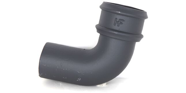 Hargreaves Premier Cast Iron Round Downpipe Bend - Primed