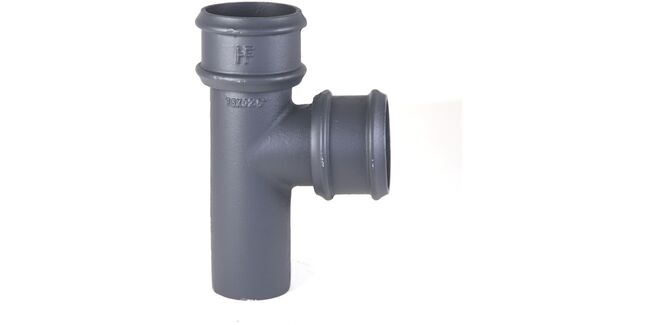 Hargreaves Premier Cast Iron Round Downpipe Branch - Primed