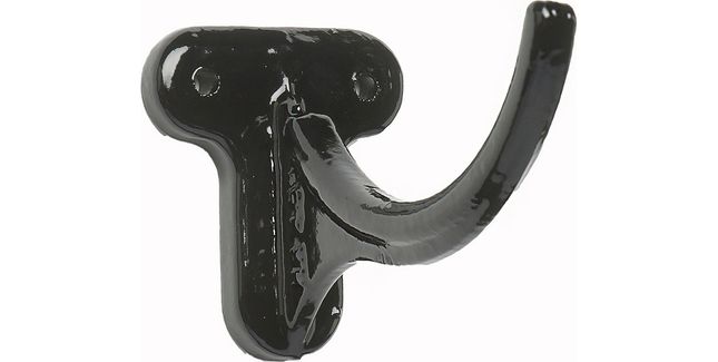 Hargreaves Premier Cast Iron Half Round Fascia Gutter Bracket - Gloss Black