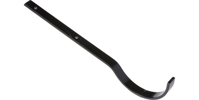 Hargreaves Premier Galvanised Half Round Top Fix Rafter Gutter Bracket - Gloss Black