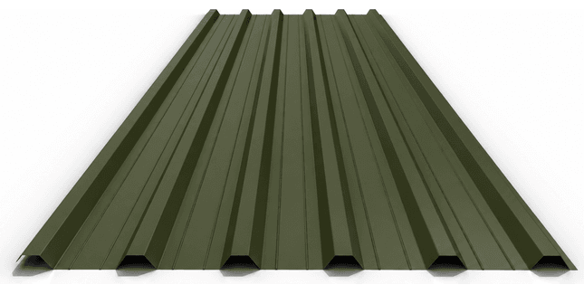 PVC Plastisol Coated Steel Box Profile Roofing Sheet (32/1000 Forward) - Cut to Length