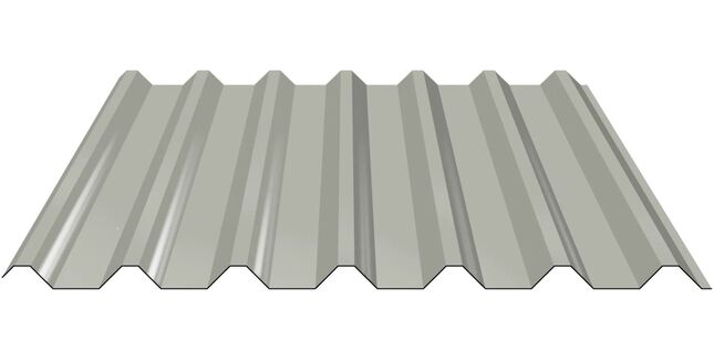 Galvanised Steel Box Profile Roofing Sheet (34/1000) - Cut to Length