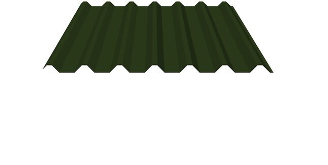 Polyester Paint Coated Steel Box Profile Roofing Sheet (34/1000) - Cut to Length