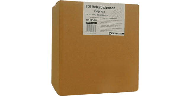 Manthorpe Refurb Roll Out Dry Vent Ridge - Black