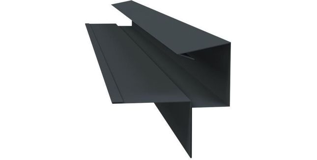 Kytun (T2) Aluminium Dry Verge Trim For Tile Roofs - 3m (Pack of 4)