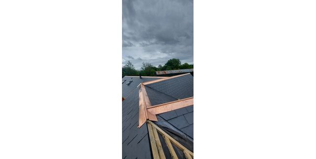 Metal Gutta Copper V Shape Roof Ridge from £90.00