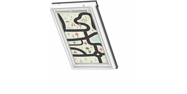 VELUX Blackout Blind - Childrens Roads (For pre-2014 Windows)