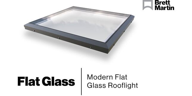 Brett Martin Safety Laminated Double Glazed Flat Glass Rooflight (Builders Upstand)