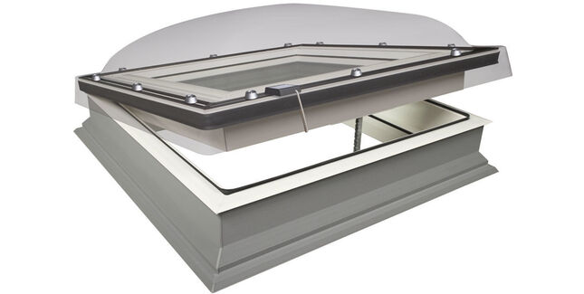 FAKRO Electrically Operated P2 Double Glazed Domed Flat Roof Window (DEC-C)