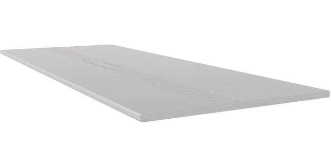 Freefoam 10mm uPVC General Purpose Solid Vented Soffit Board - 5m