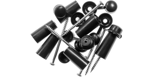 Solstice 93/35 Black Caps with Screws (Pack of 20)