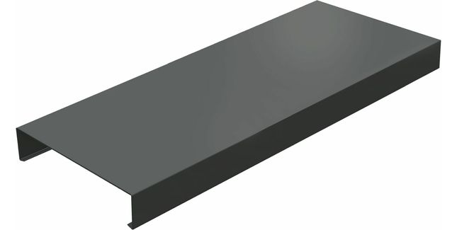 Alumasc Skyline Aluminium Flat Roof Wall Coping - 1m (includes fixing ...