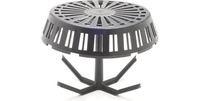 DEKS Leaf &amp; Gravel Spider Guard For Flat Roof Drain Connectors