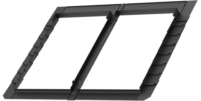 VELUX EBL PK04 4021B3 Slate Pro+ Double Integrated Side-by-side EBL Flashing 18mm - Pine - 94cm x 98cm