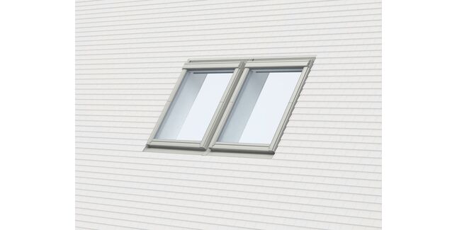 VELUX EKP CK02 4021E2 Plain Tile Pro+ Double Integrated Side-by-side Flashing 100mm Gap - White - 55cm  x 78cm