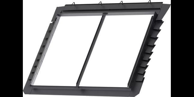 VELUX EKT CK02 4021E3 Flat Tile Pro+ Double Integrated Side-by-side Flashing 100mm Gap - Pine - 55cm  x 78cm