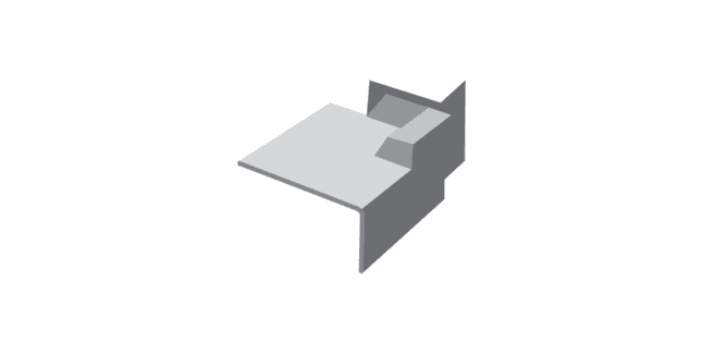 Kovertek Grey C2 Corner Right Hand (For Use With A200, B260 And D260)