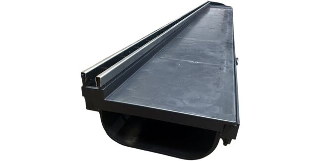 DekDrain Vela A15 Edge Slot Drain Upstand - Black (1000mm x 121mm)