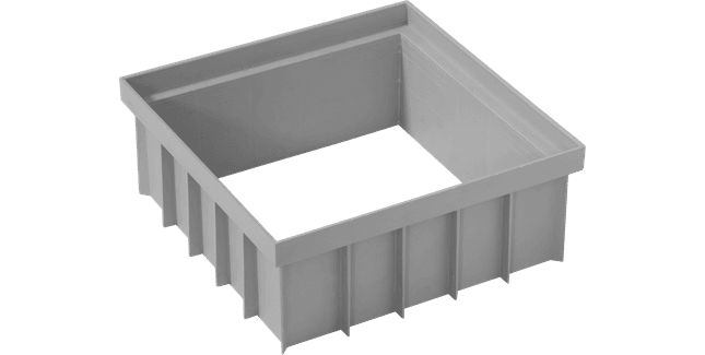 DekDrain Hydrus Polypropylene 100mm Catch Pit Riser - Grey (300mm x 300mm)