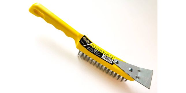 4 Row Wire Brush With Scraper