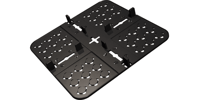 DEKS Landscaping Outdoor Tile levelling paving plate - 10 pcs Square Polypropylene Black 200mm