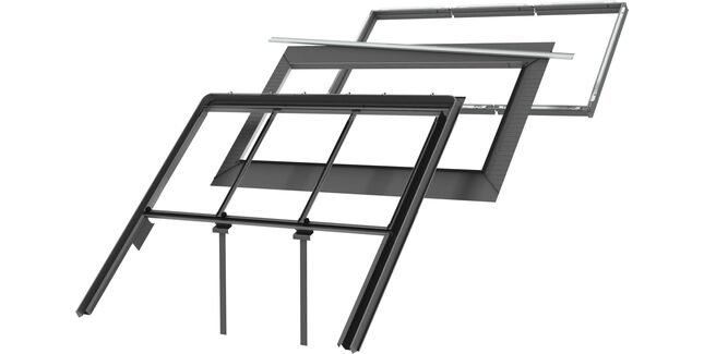 VELUX EFW MK06 2032B Tile Flashing, Triple Install VFE/VIU, Grey, 18mm Gap, +BDX, 78cm x 118cm