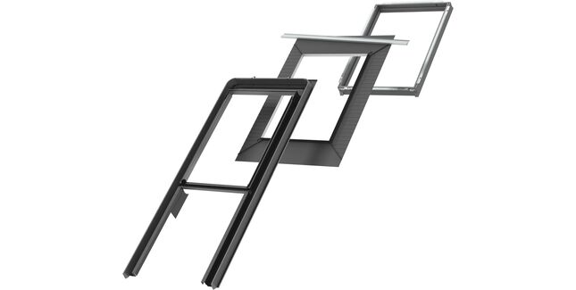 VELUX EFW SK08 2012 Tile Flashing, Single Install VFE/VIU, Grey, +BDX, 114cm x 140cm