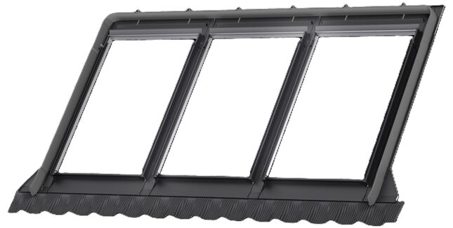 VELUX EKJ MK12 4031E2 Tile Pro+ Recessed, Triple Intregrated, Side-by-side 100mm, White, 78cm x 180cm