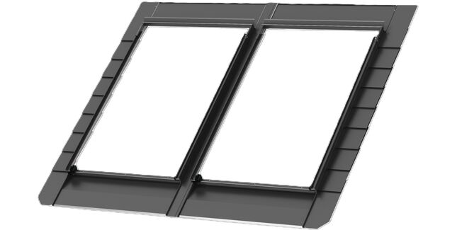 VELUX EKN CK02 2021M Slate Recessed, Classic Side-by-side, 100-160mm Gap (incl BDX Collar), 55cm x 78cm