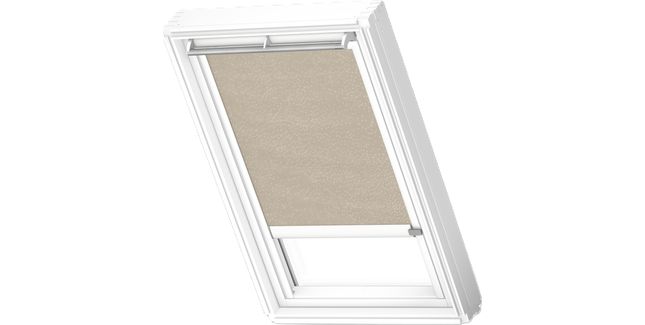 VELUX - Solar Translucent Roller Blind - Natural - White Channels - 114cm x 118cm