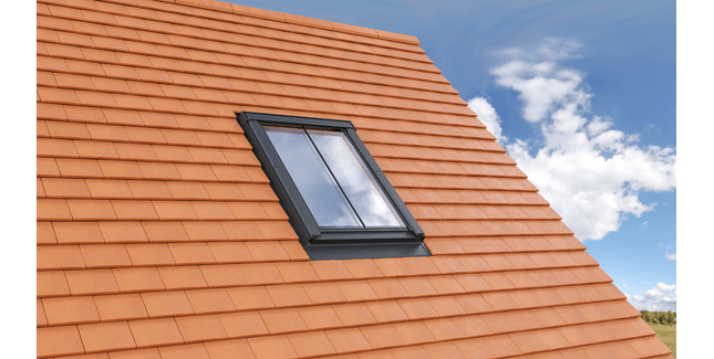 RoofLITE+ TFP Plain Black Vint Tile Flashing Kit