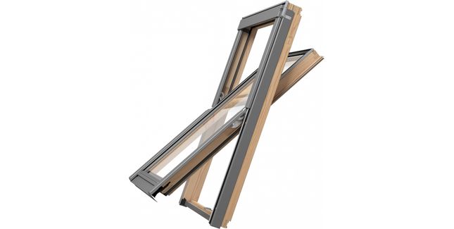 Wooden Double-Glazed RoofLITE+ SOLID SLIM Frame VENTED Roof Window