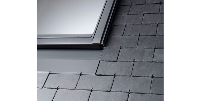 VELUX EDN CK06 2500 Pro+ Black Single Recessed Slate Flashing - 55cm x 118cm