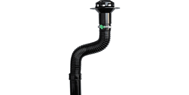 Flextender extension pipe for Spoutlet