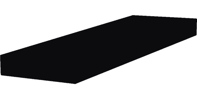 Trueline Coping c/w Stopend - 2500mm Length