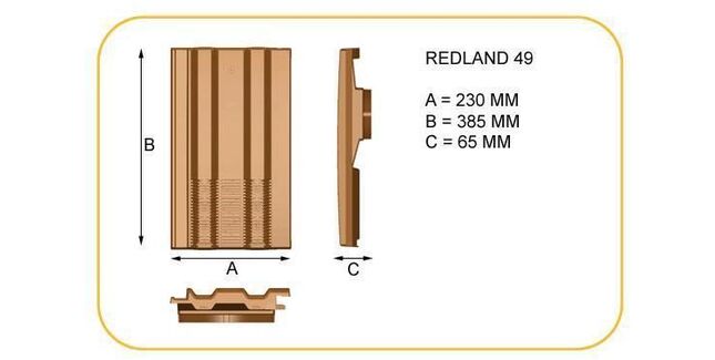 Redland Mini Stonewold Rapid Roof Vent Tile