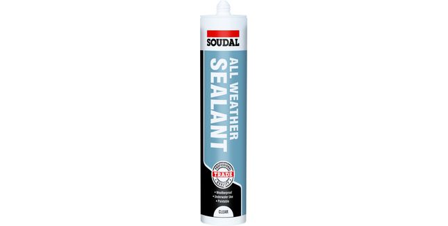 Soudal All Weather Sealant Clear 310ml cartridge- Box of 12 (116727)