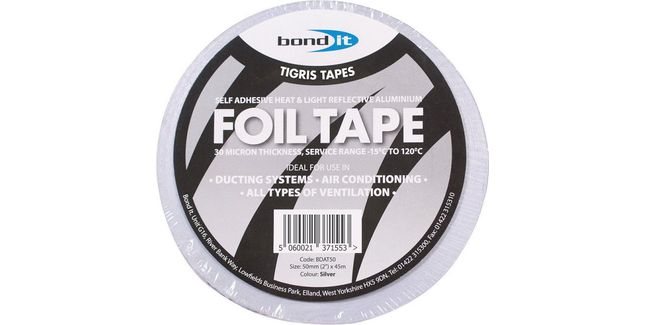 Bond It Aluminium Reflective Foil Tape (100mm x 45m) - Box of 12