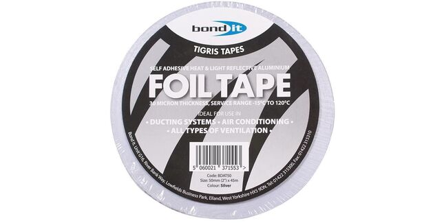 Bond It Aluminium Foil Tape (50mm x 45m) - Box of 24