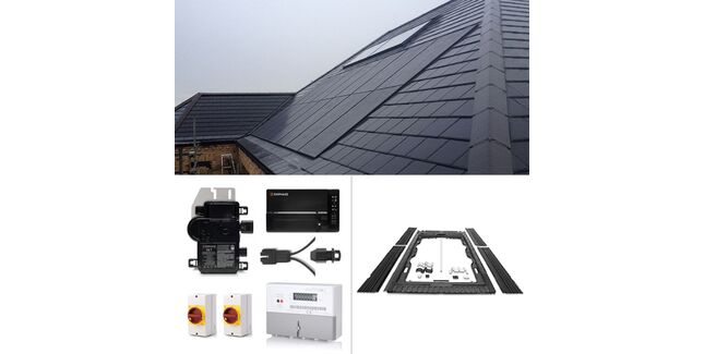 Plug-In Solar 1.21kW (1215W) New Build In-Roof (BIPV) Solar Power Kit for Part L Building Regulations