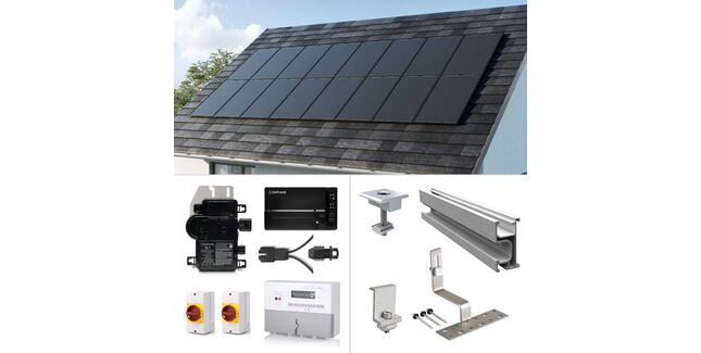 Plug-In Solar 2.20kW (2200W) New Build Developer Solar Power Kit for Part L Building Regulations