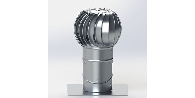 Lomanco Turbine Set BIB8 - aluminium
