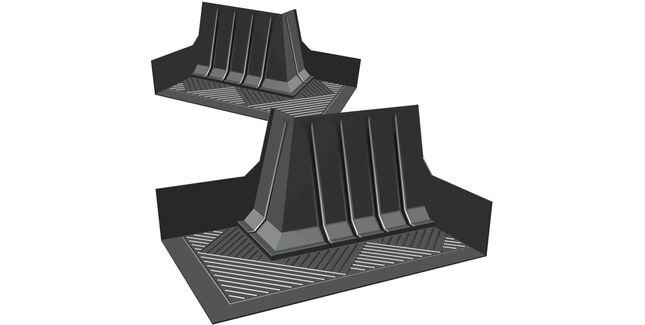 Manthorpe GW293CC RH Catchment Corner Cavity Trays  - Pack of 25