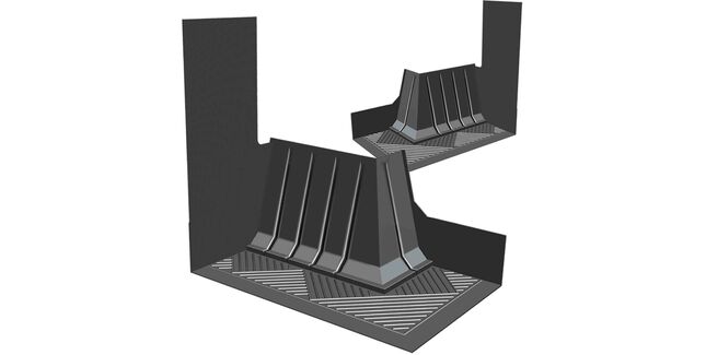 Manthorpe GW293CC-BS Corner Catchment Block Cavity Trays - Box of 25