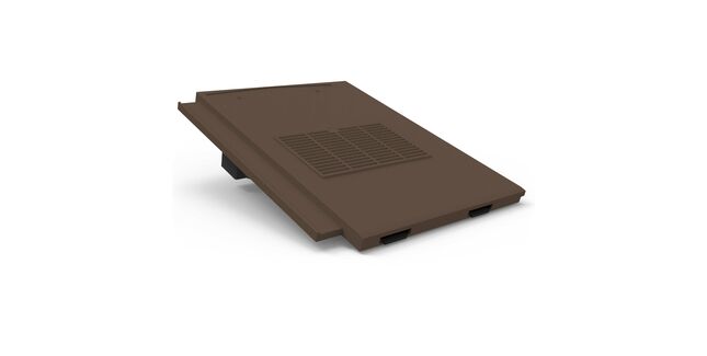 Manthorpe GTV-TE Thin Edge In-line Tile Vent - Dark Brown