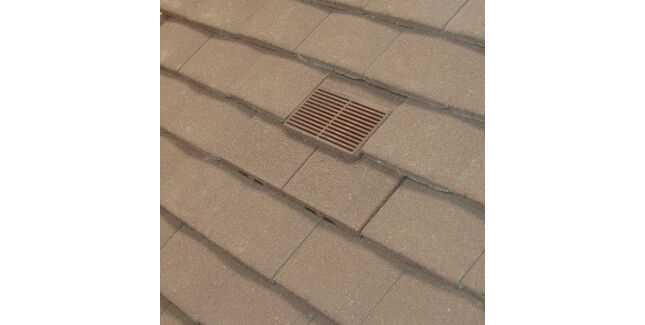 Manthorpe GTV-PT-GRAN Granulated Plain Tile Roof Vent - Antique Brown