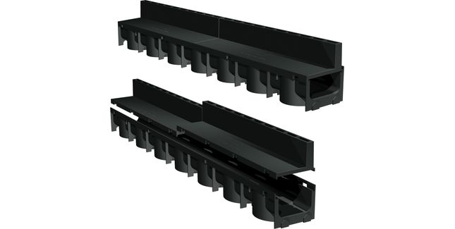 Manthorpe GPDST-1000 SlotDrain Drainage Channel - Black